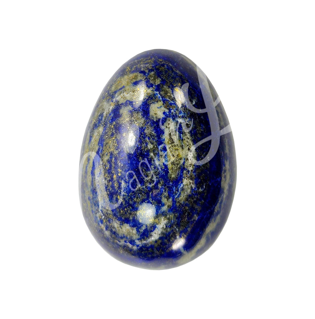 Egg-shaped piece made of Lapis Lazuli.