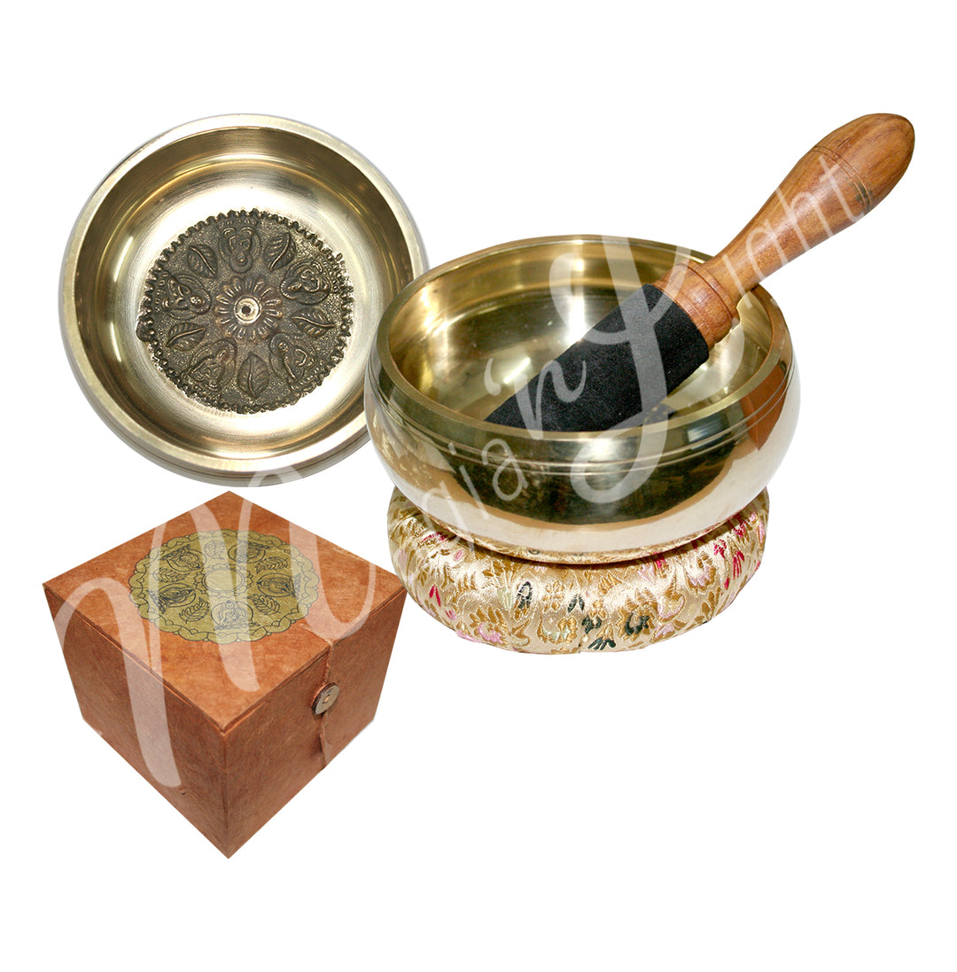 Singing Bowl Gift Set Wheel of life 4.5"dia.