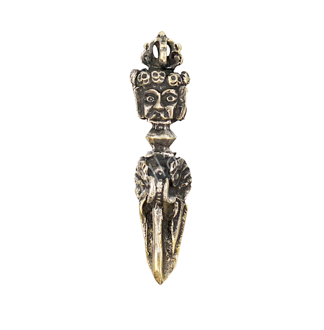 Pendant Tibetan Brass Phurba 1.5"