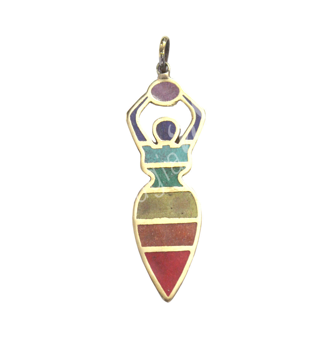 Pendant Chakra Goddess 1.5″