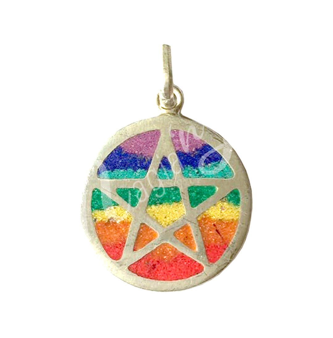 Pendant Chakra Pentacle 1.25″