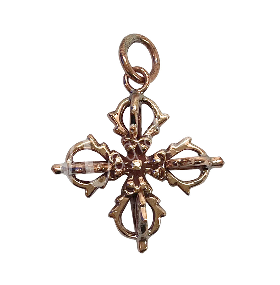 Pendants Nepalese Copper Double Dorje 1"