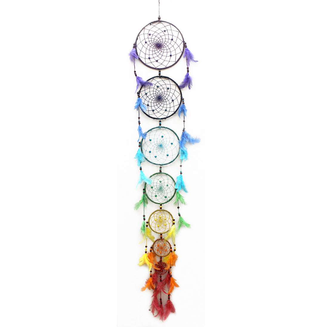Dreamcatcher 7 Rings Chakras Long