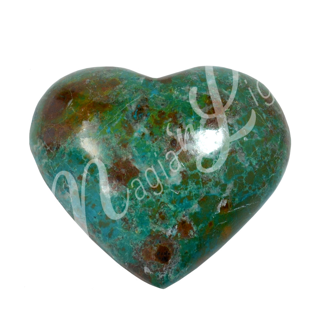 Corazón de Crisocola 2-3″