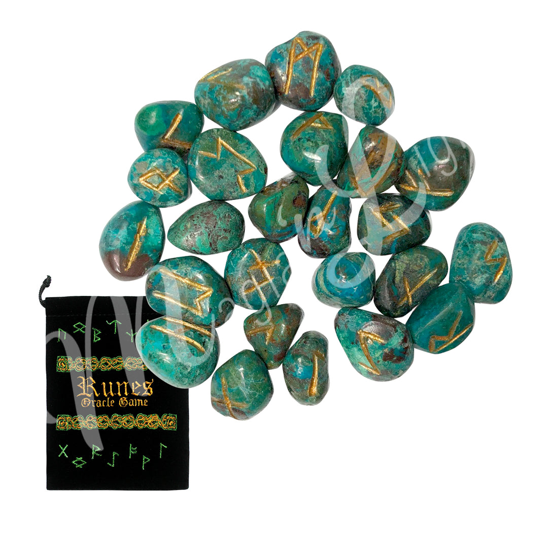Rune Set Chrysocolla