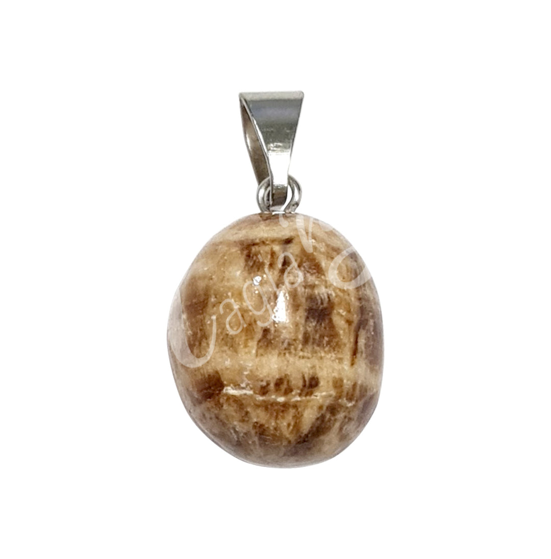 Pendant Tumbled Stone Brown Aragonite 0.5-0.75″