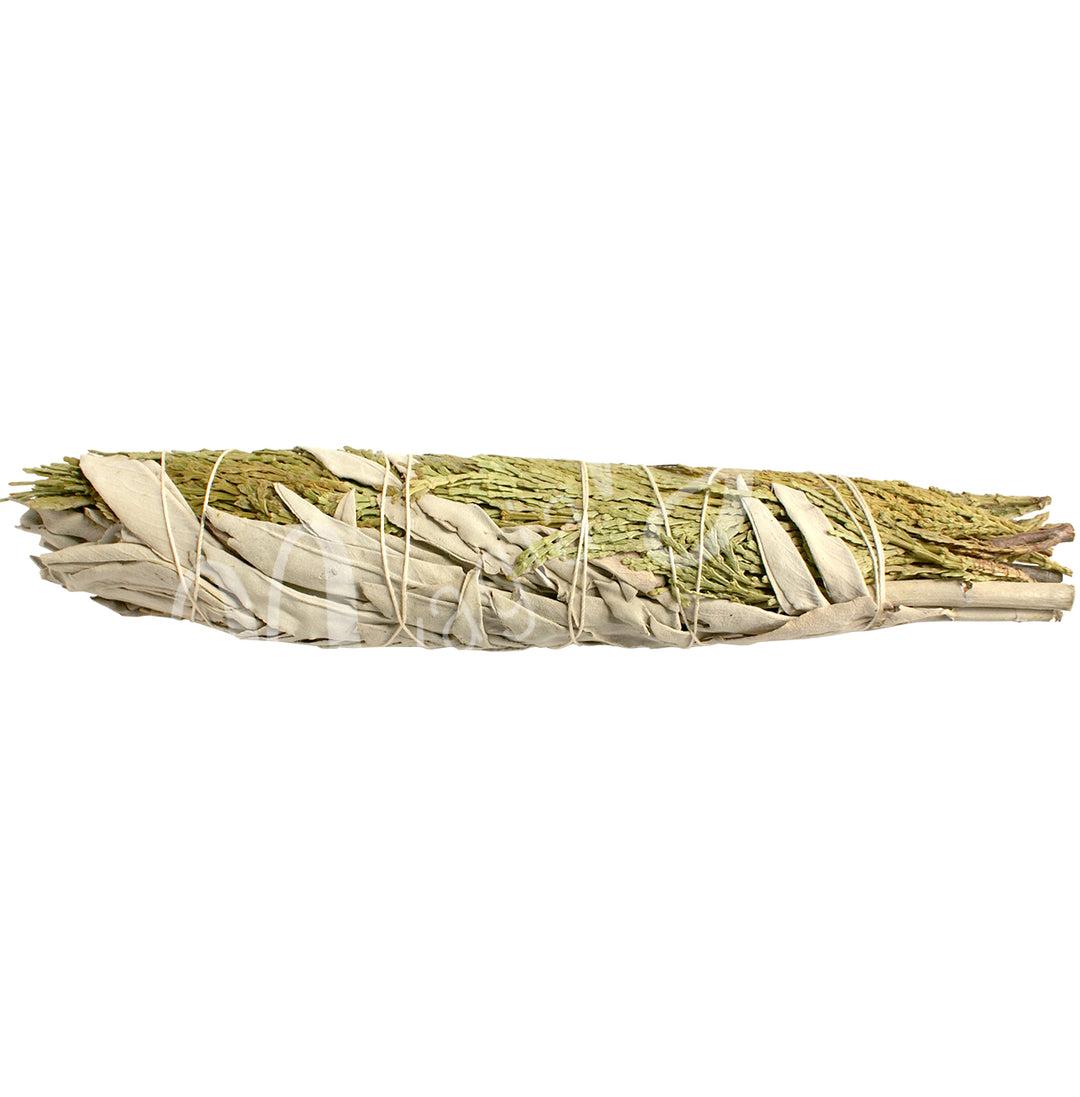 Smudge Stick White Sage & Cedar 9-9.5″