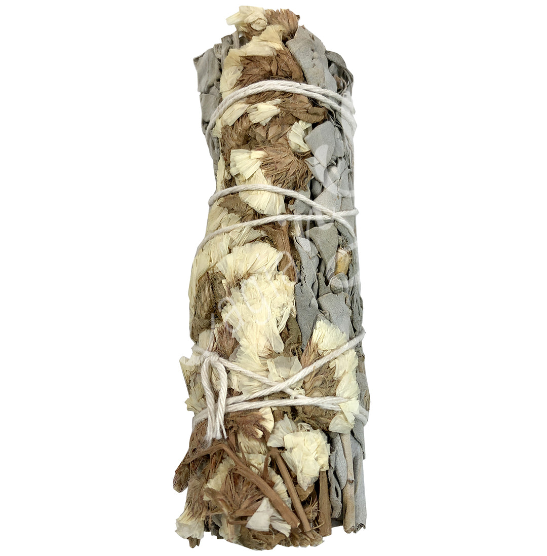 Smudge Stick White Sage & White Sinuata 4-4.5″