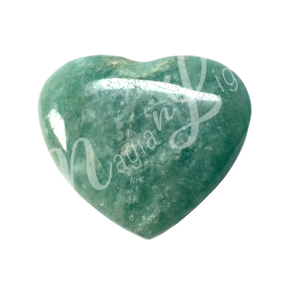 Heart-shaped amazonite.