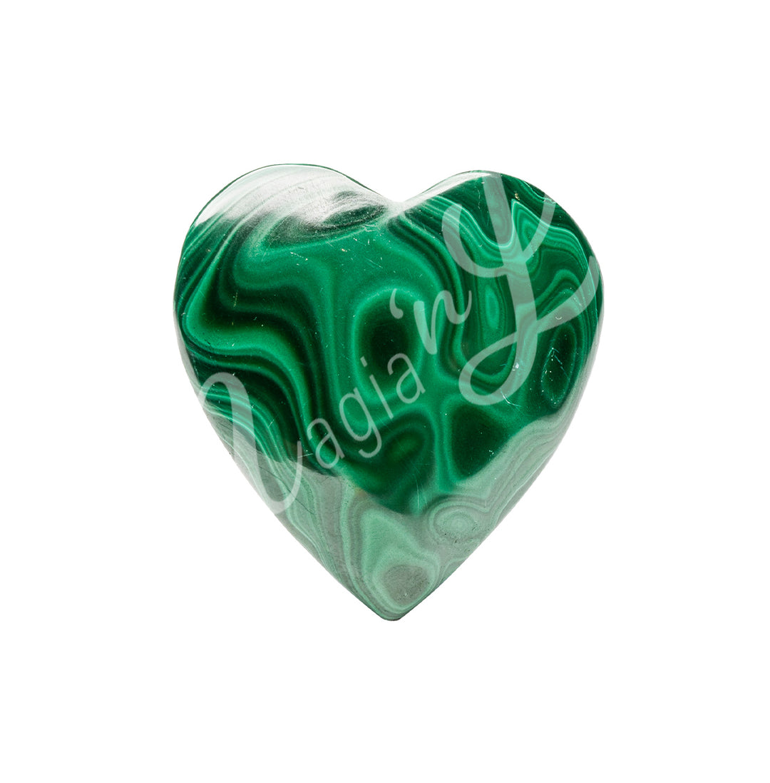 Corazón de Malaquita 2,75"