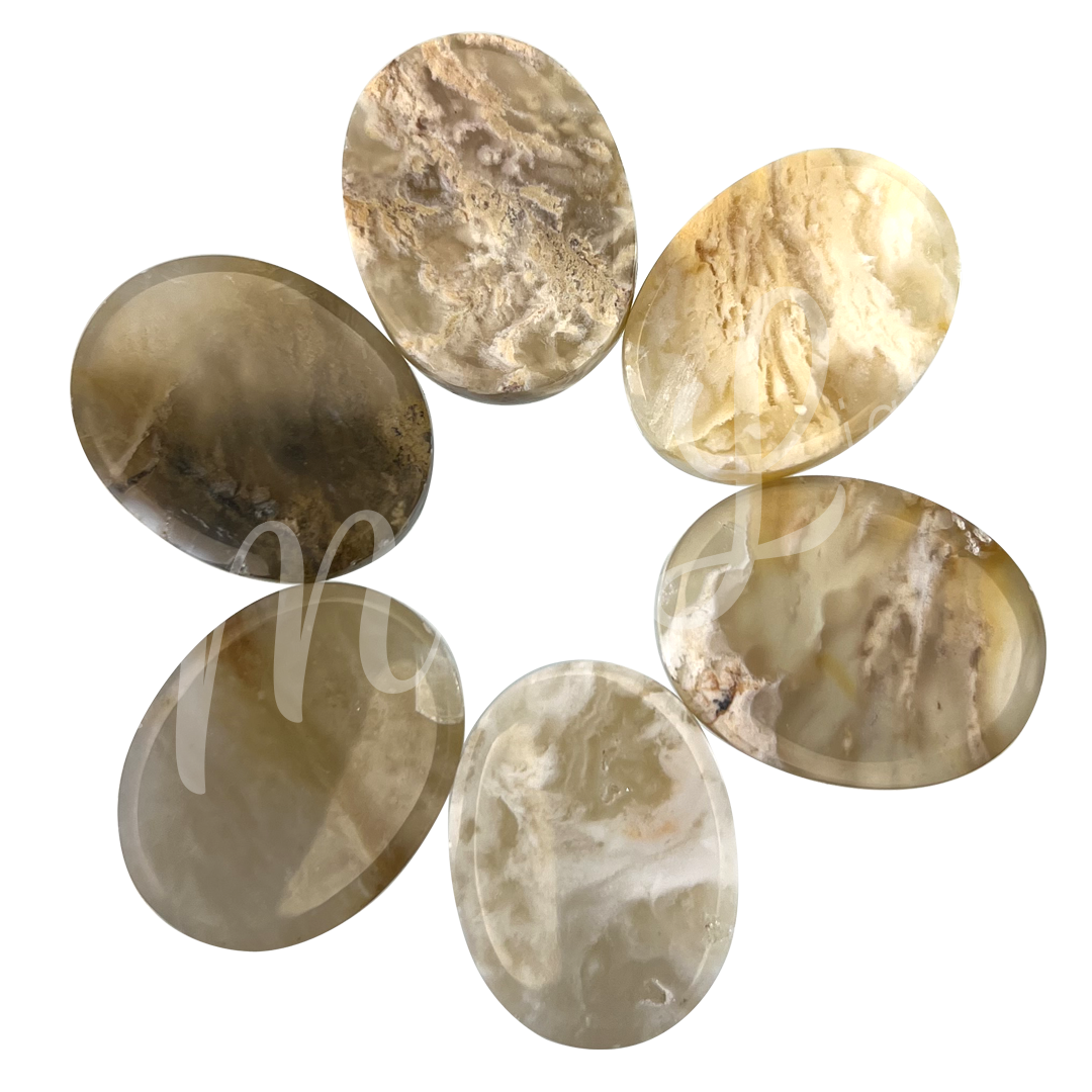 Worry Stone Dendritic Opal 1.5″