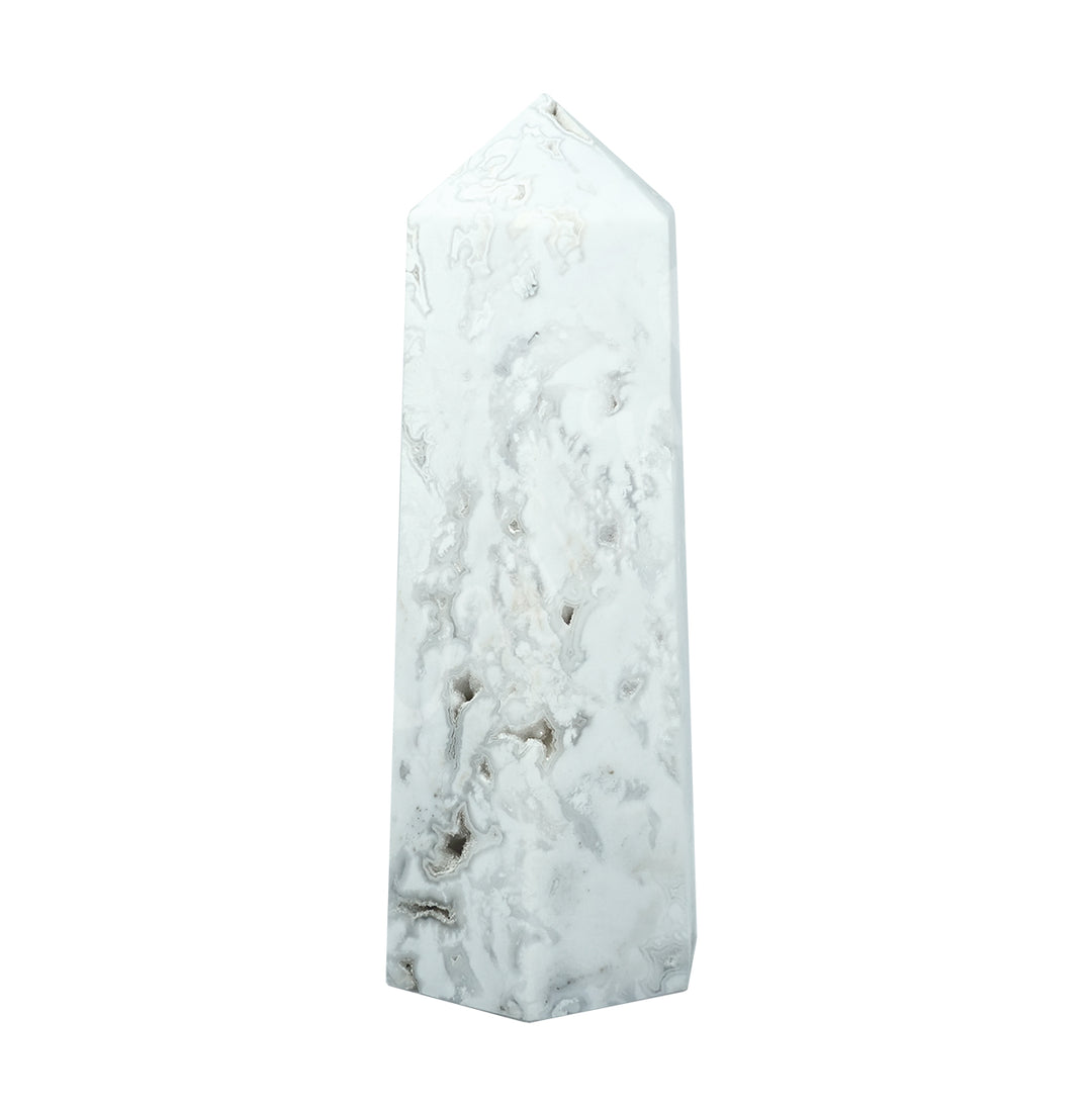 Obelisk Snow White Agate