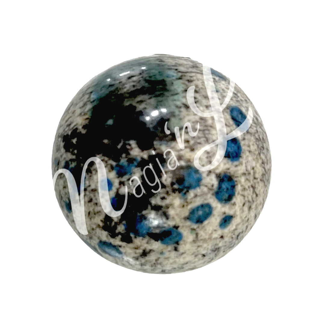 A sphere made of K2 Jasper.