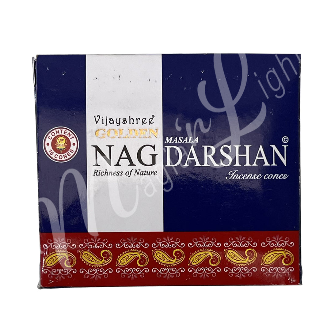 Golden Nag Darshan Incense Cone