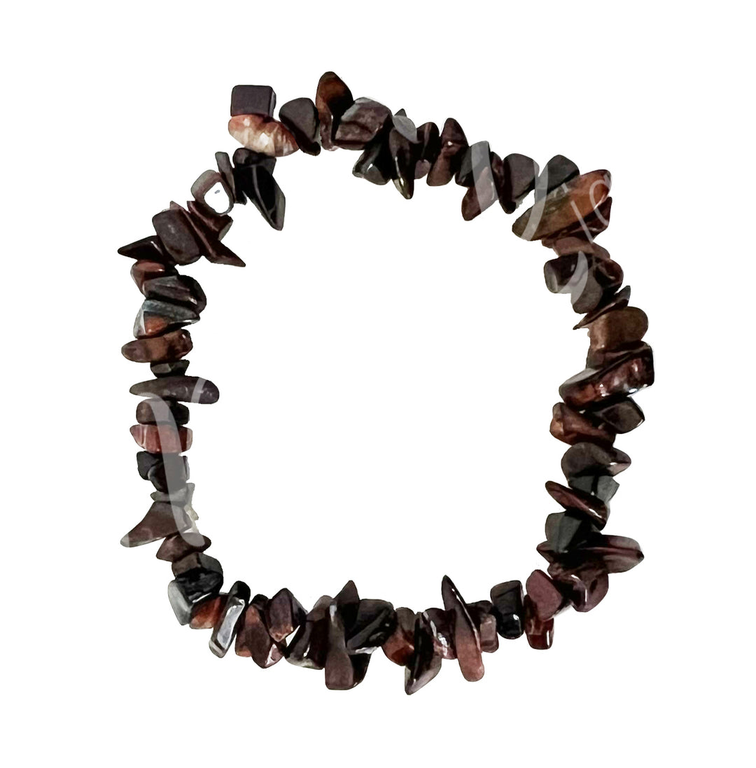 Bracelet Chips Stones Red Tiger Eye