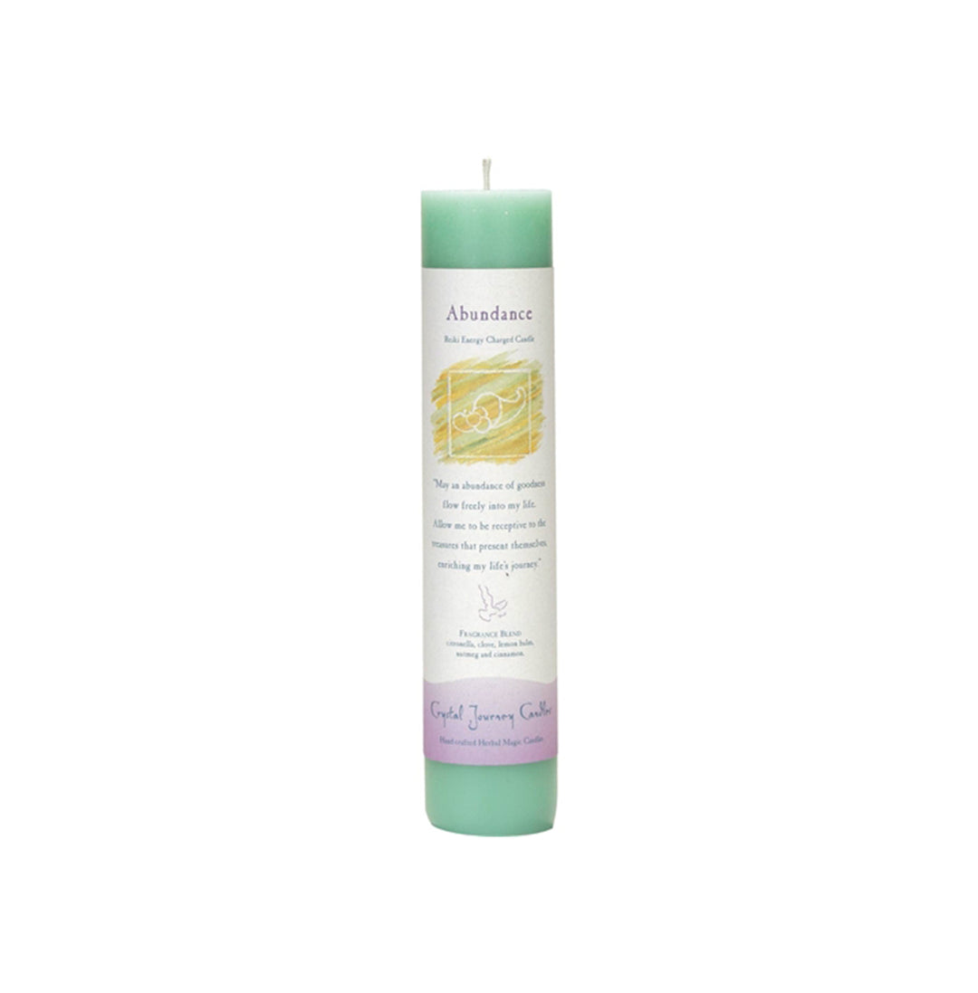 Herbal Pillar Candle for Abundance
