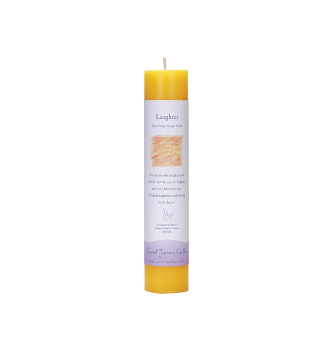 Herbal Pillar Candle for Laughter