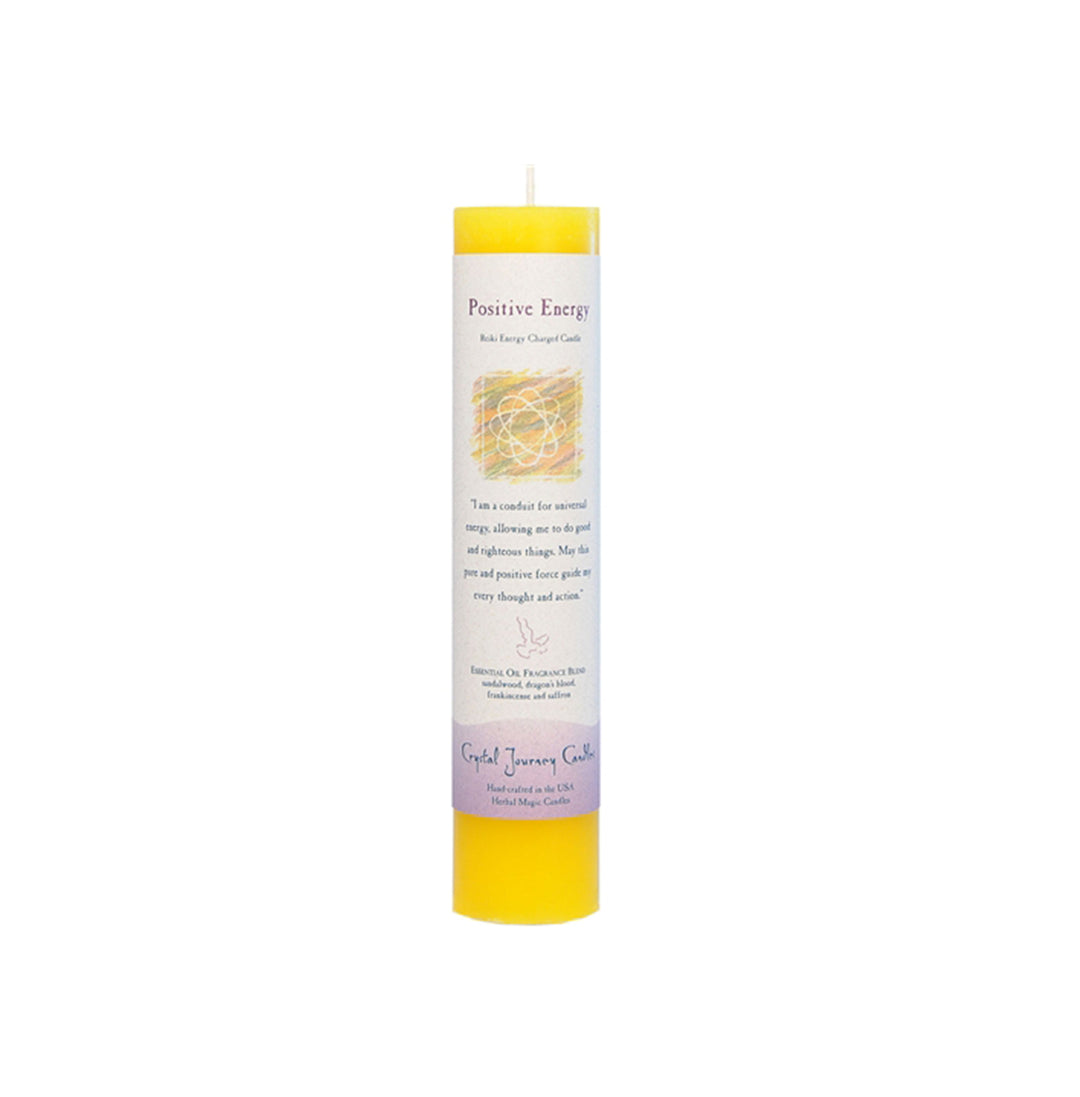 Herbal Pillar Candle for Positive Energy