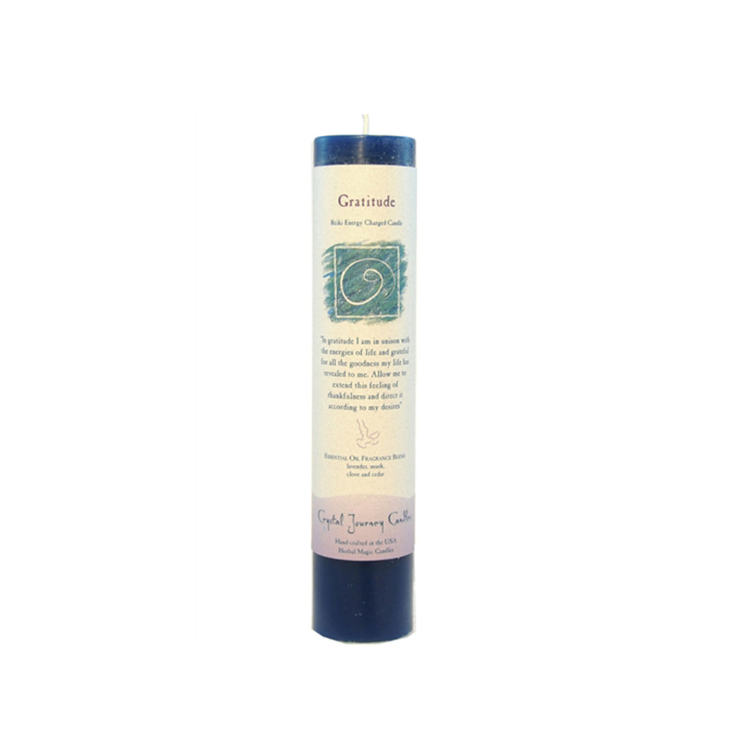 Herbal Pillar Candle for Gratitude