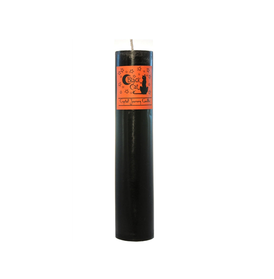 Herbal Pillar Candle Black Cat