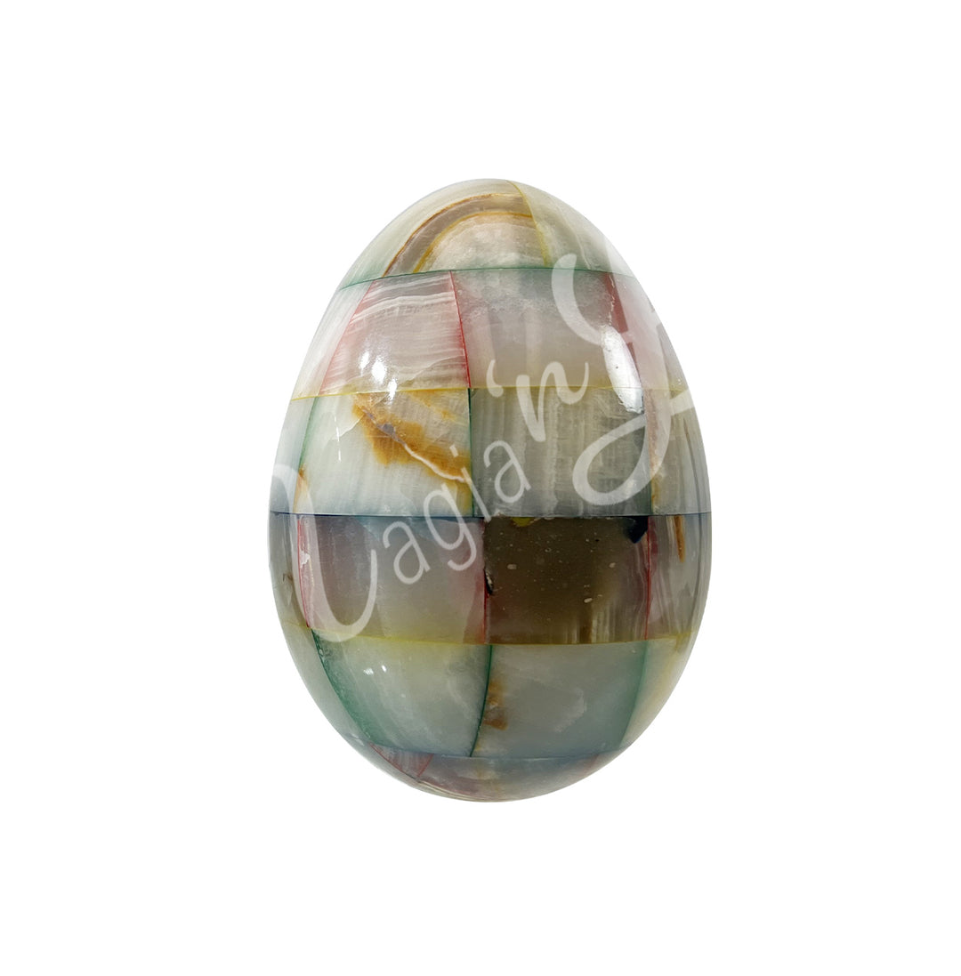 Egg  Onyx, Multicolor 5.5 X 3.5"