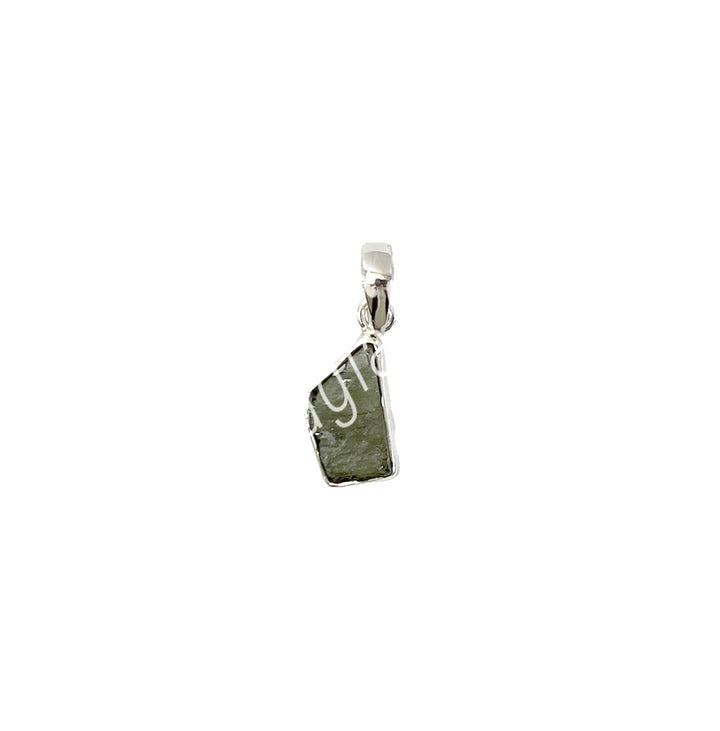 Sterling Silver Pendant Moldavite 21-24mm