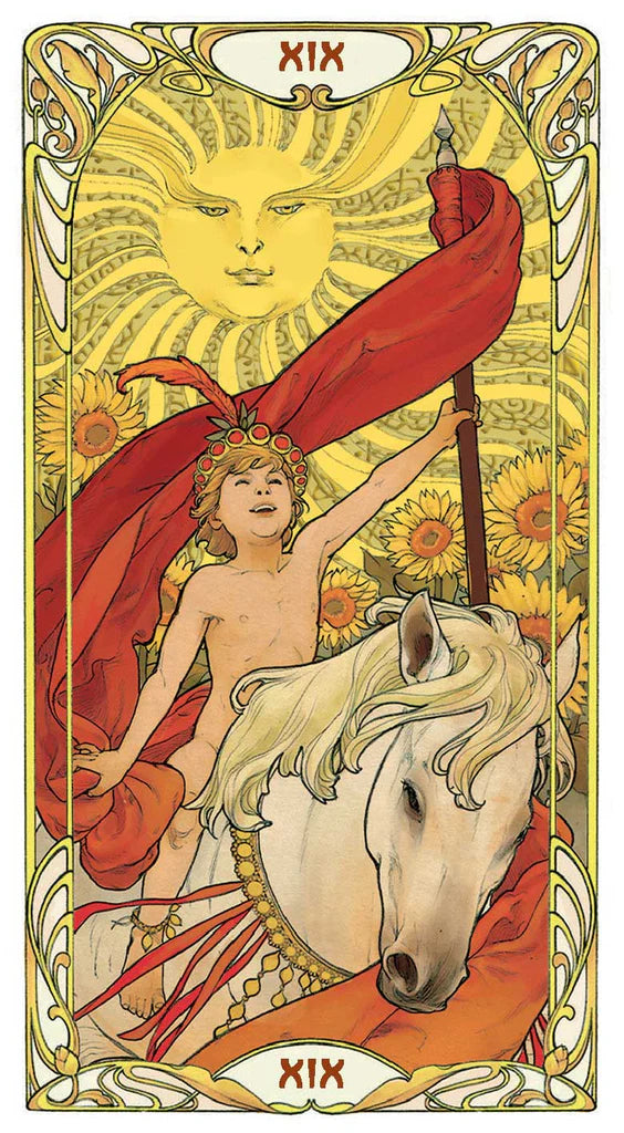 Tarot Art Nouveau Dorado