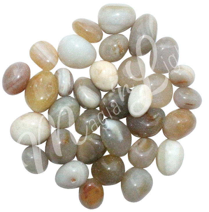 Tumbled Stone Banded Agate 10-15mm