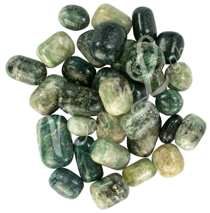 Tumbled Stone Emerald with Fuchsite 20-30mm