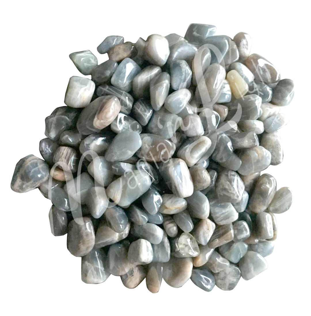 Tumbled Stone Gray Moonstone 20-25mm