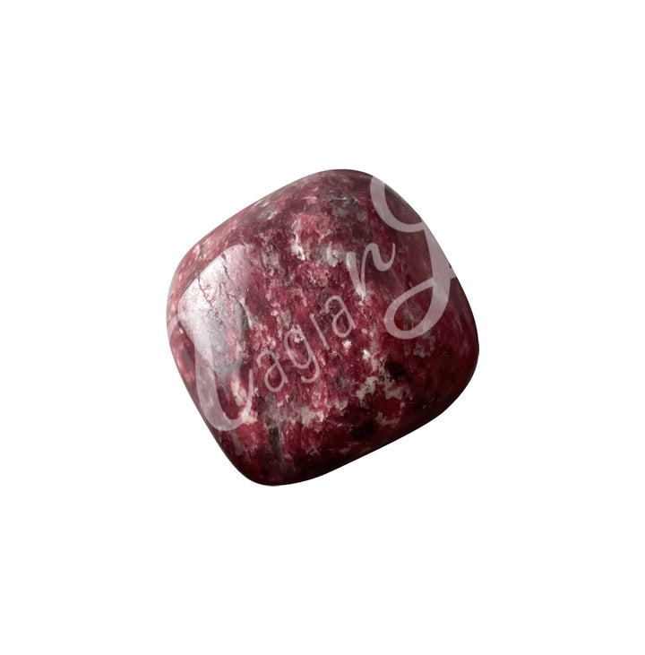 Piedra pulidas de Thulite rosa de 20 a 30 mm