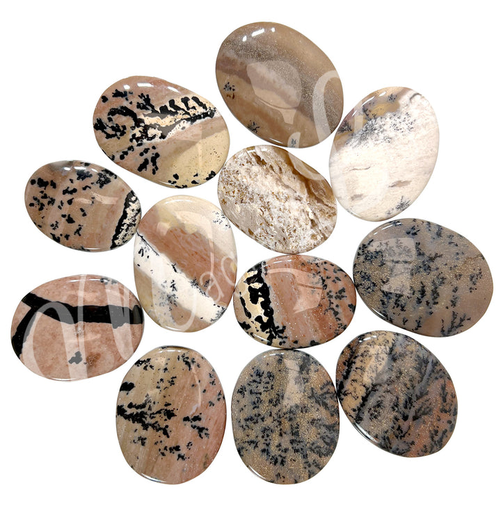 WORRY STONE AGATE, DENDRITIC 1.5-1.75″