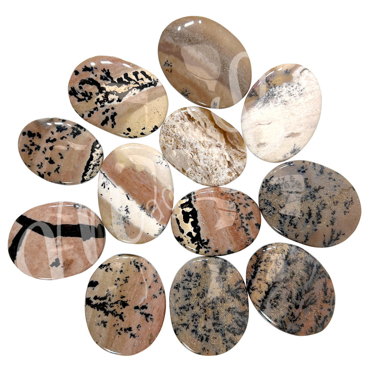 Worry Stone Dendritic Agate 1.5-1.75″