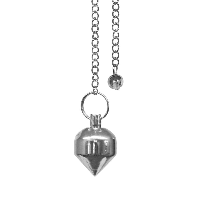 Pendulum Metal Silver Shapes Plain Chain 9″L