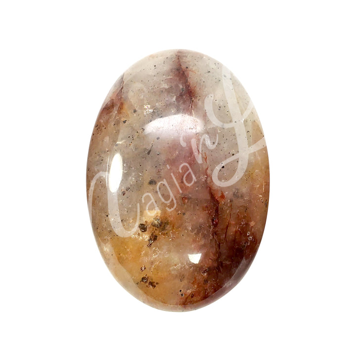 Palm Stone Harlequin Quartz 2-2.5″