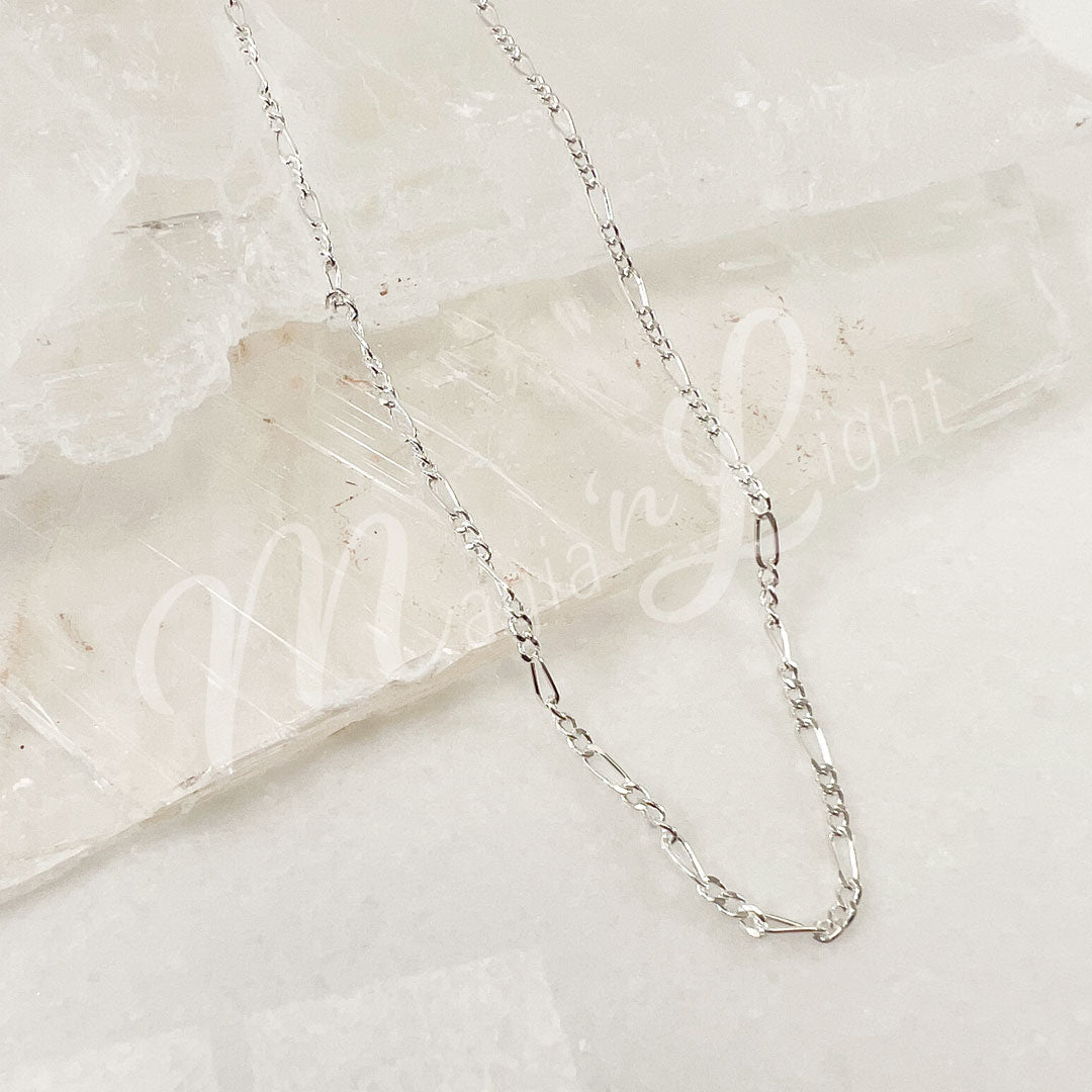 Sterling Silver Chain Figaro