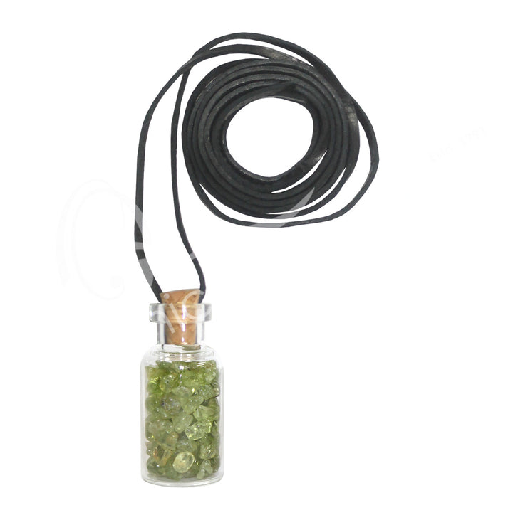 Collar de Chips de Piedras en botella 1.5"h