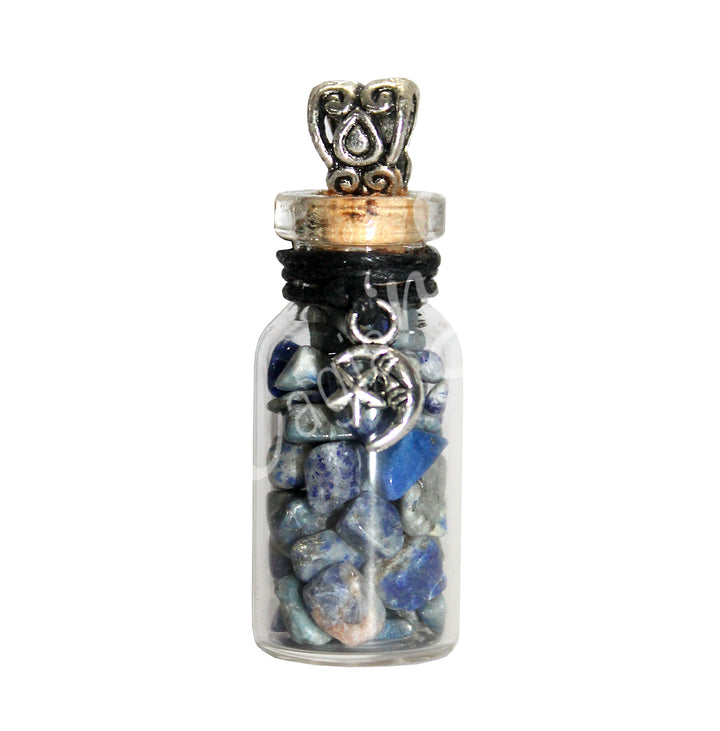 Necklace Sodalite Chips in Bottle 1.5″H