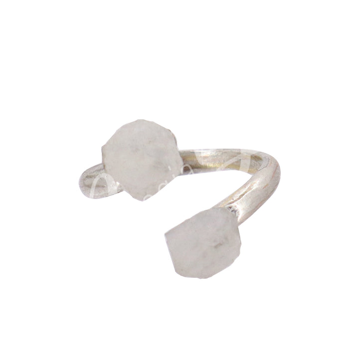 Ring Rainbow Moonstone Adjustable 20-22mm dia.