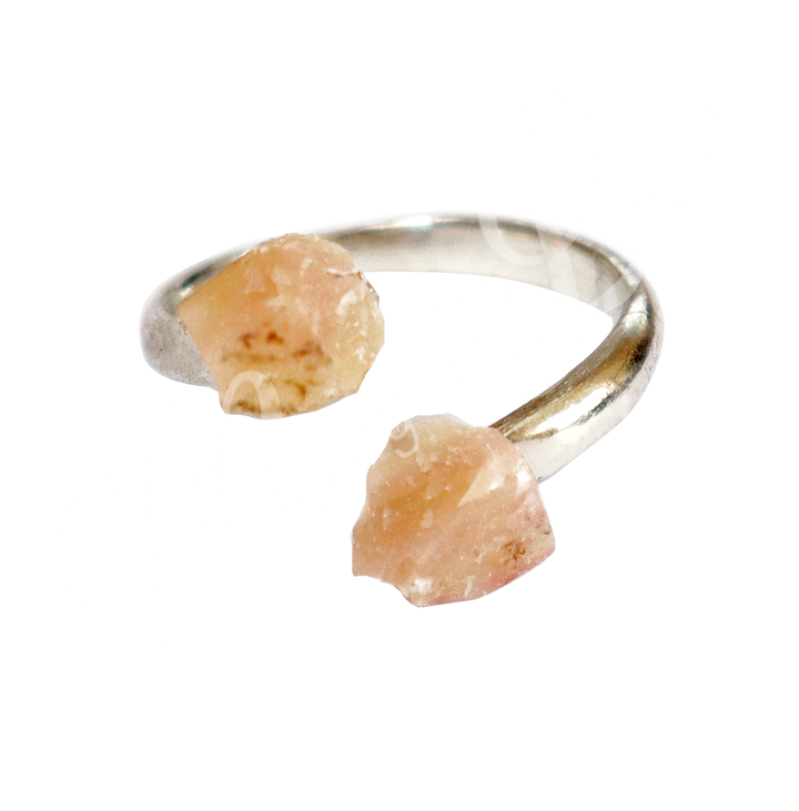 Anillo Ajustable de Ópalo Rosa