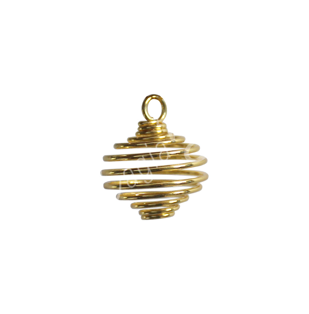 Pendant Cage Spring Gold Plated
