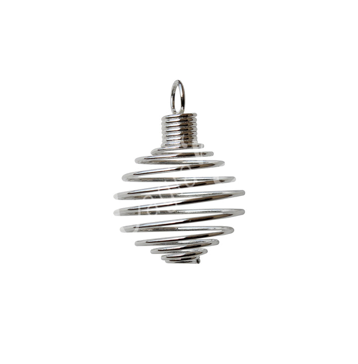 Pendant Cage Spring Silver Plated