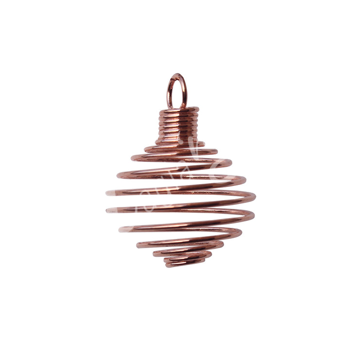 Pendant Cage Spring Copper Plated