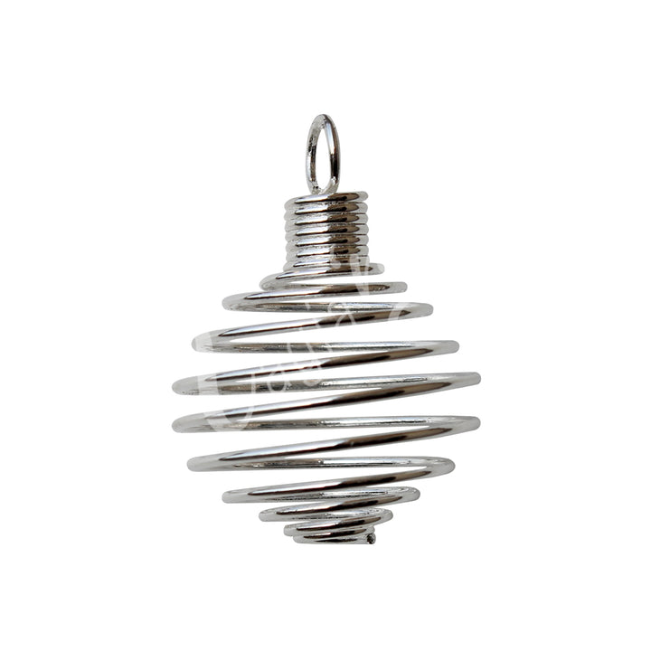 Pendant Cage Spring Silver Plated
