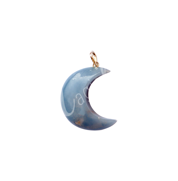 Pendant Crescent Moon Angelite