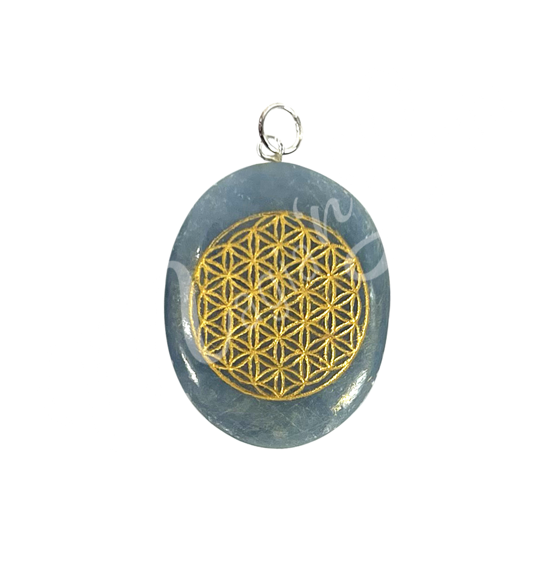 Pendant Worry Stone Angelite