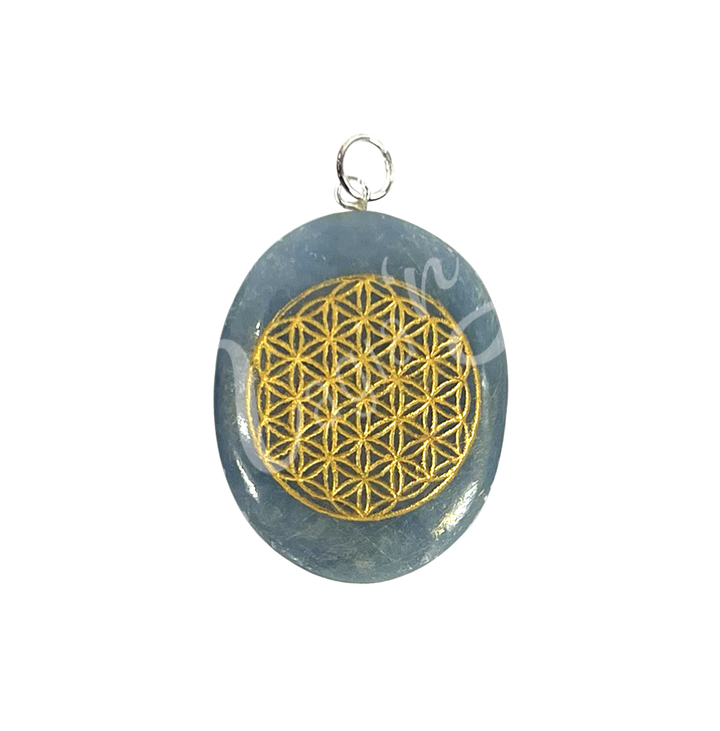 Pendant Worry Stone Angelite