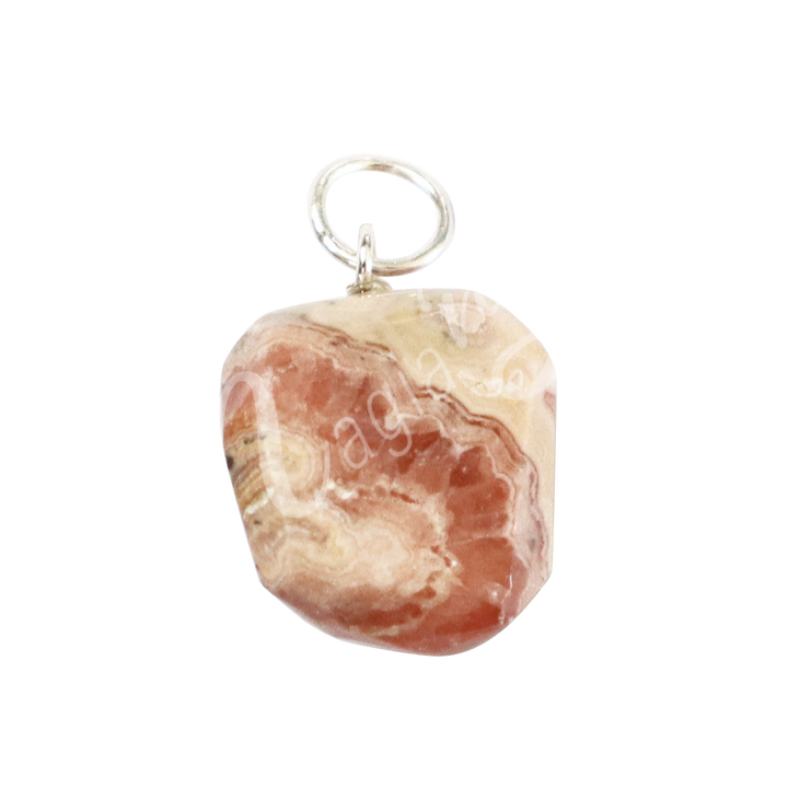 Pendant Tumbled Stone Rhodochrosite