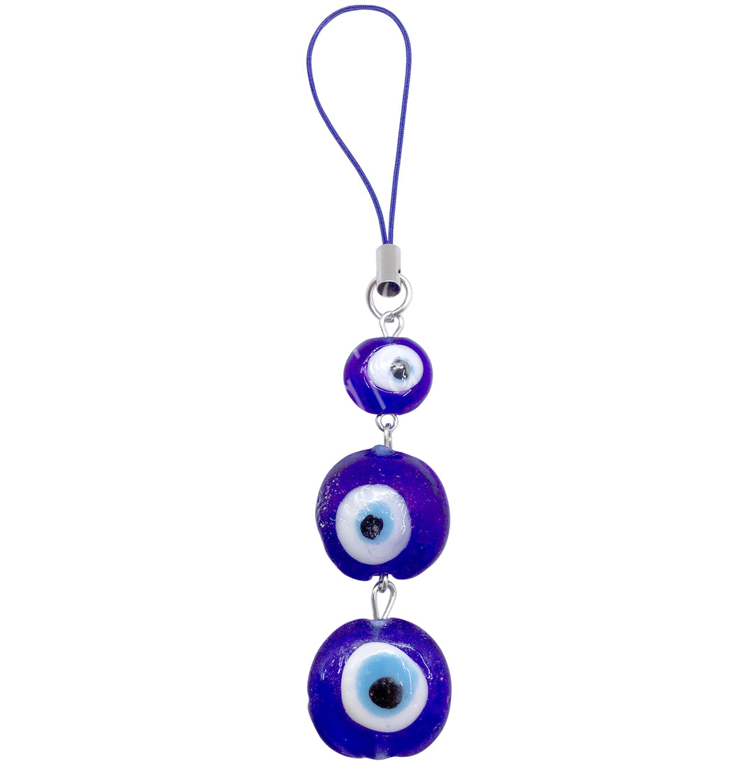 EVIL EYE HANGING GLASS FOR PROTECTION 4.5″L