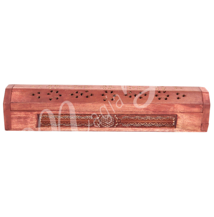 Incense Holder and Storage Box with Flower of Life